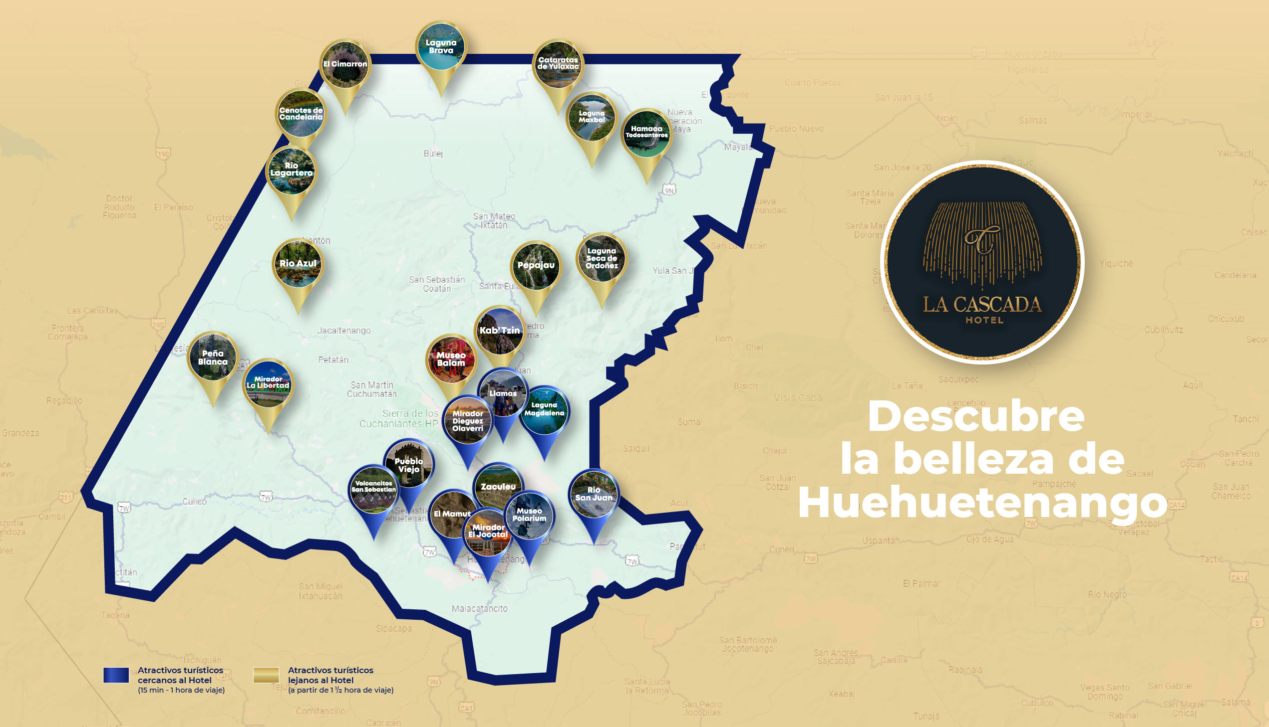 Mapa Turístico Huehuetenango